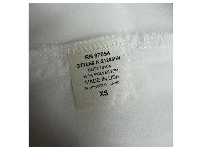 Autre Marque Krisa Halterneck Mini Kleid aus weißem Polyester Roh - Ansicht 5