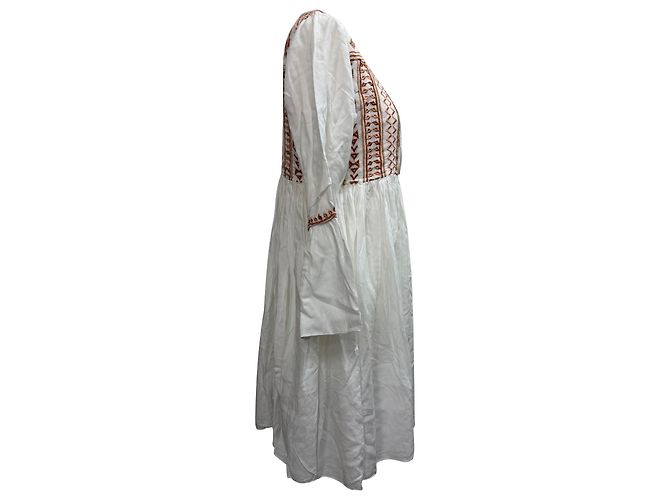 Vestido Mini Bordado Natalia en Algodón Blanco de Melissa Odabash - vista 5