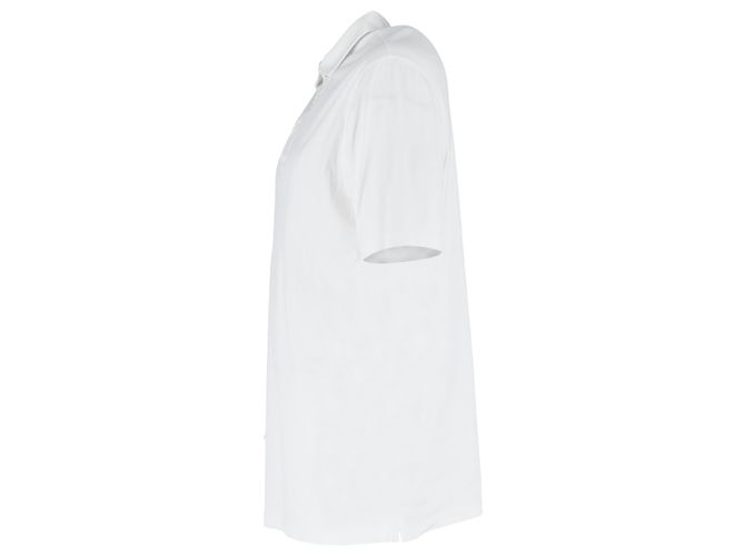 Polo a maniche corte Brunello Cucinelli in cotone bianco Crudo - vista 2