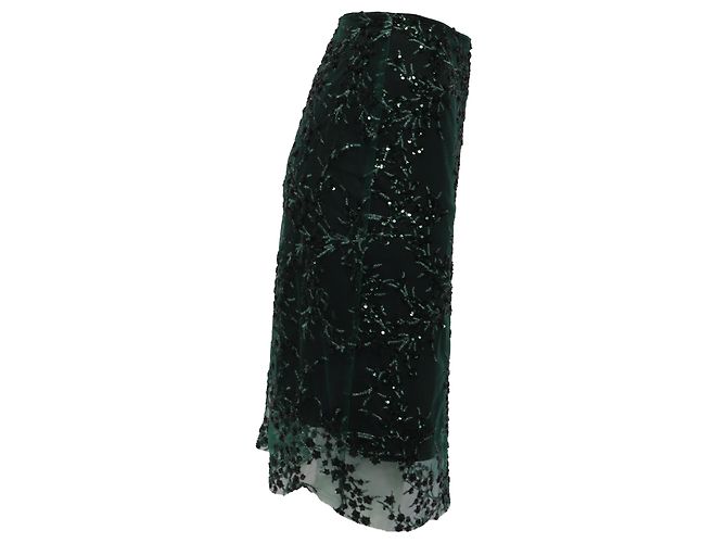 Falda midi de nylon verde con lentejuelas Blanca de Reformation - vista 2