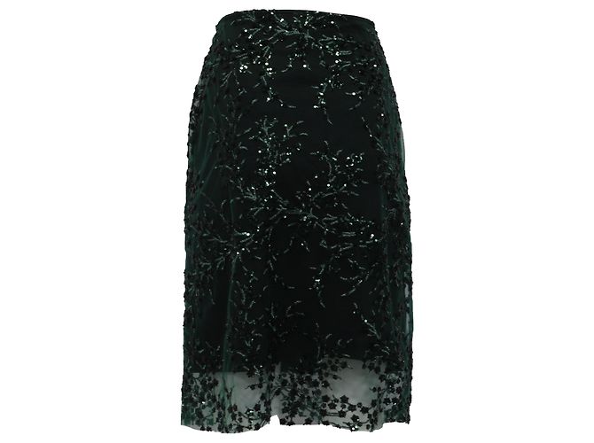Falda midi de nylon verde con lentejuelas Blanca de Reformation - vista 3