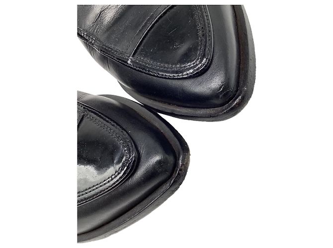 Timeless Scarpe Oxford a punta con lacci Chanel in pelle nera Nero - vista 8