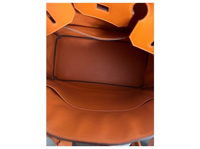 Borsa a mano Hermès HAC 32 Epsom Pelle Arancione - vista 8
