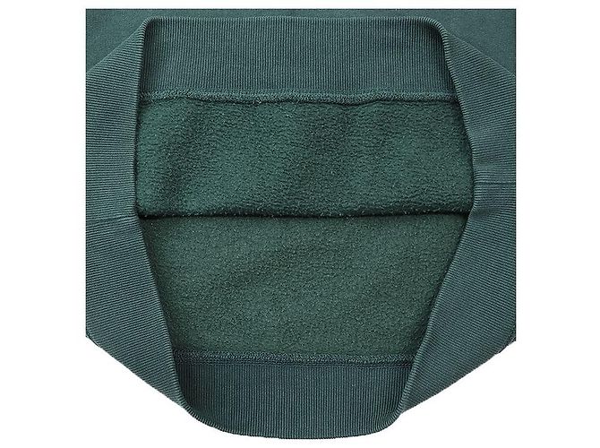Burberry bestickter Baumwollmischung Sweatshirt Grün - Ansicht 6