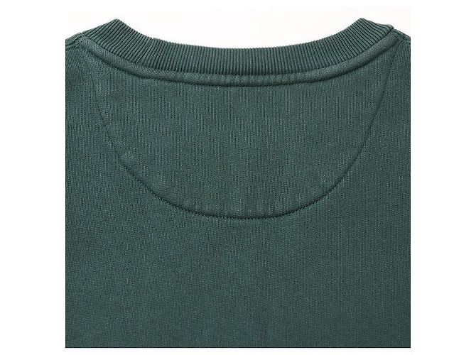Burberry bestickter Baumwollmischung Sweatshirt Grün - Ansicht 8
