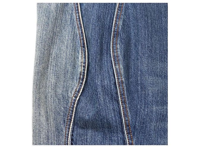 Pantalones de denim de algodón Monogram Louis Vuitton Azul - vista 12