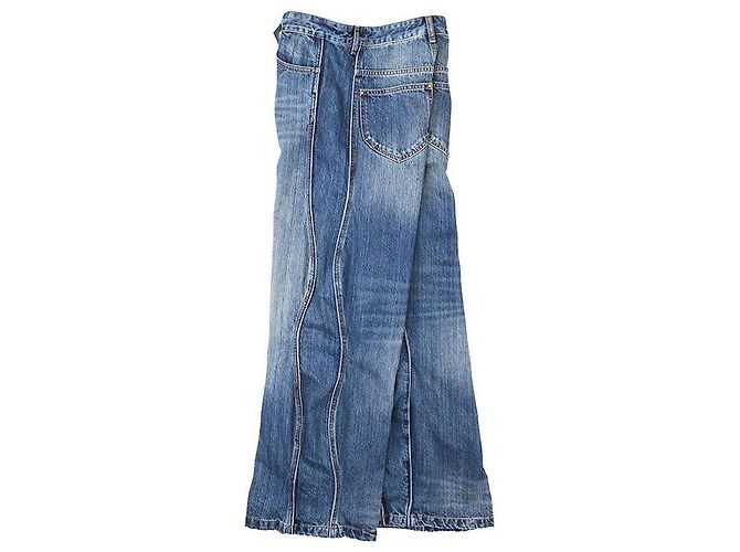 Pantalones de denim de algodón Monogram Louis Vuitton Azul - vista 5