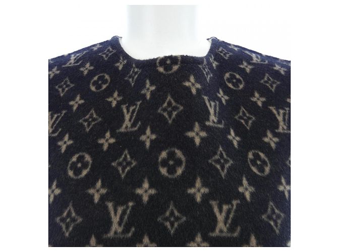 Vestido de mezcla de seda Louis Vuitton Negro Beige - vista 6