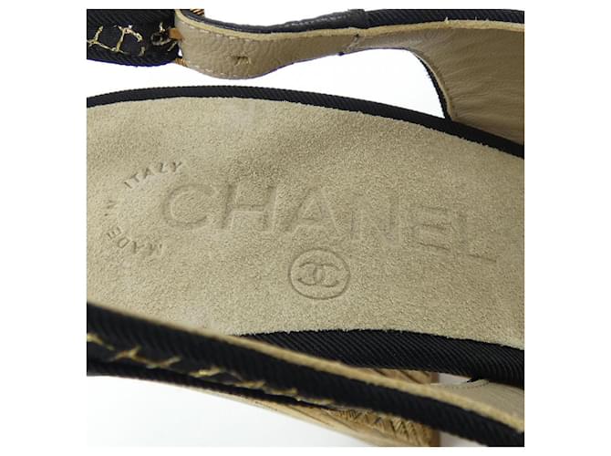 Sandali Chanel Nero D'oro - vista 6