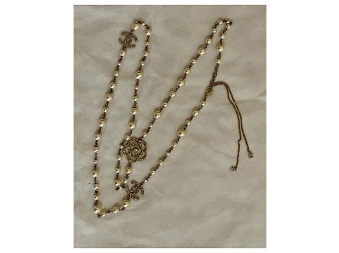 Colar longo de pérolas Chanel - vista 10