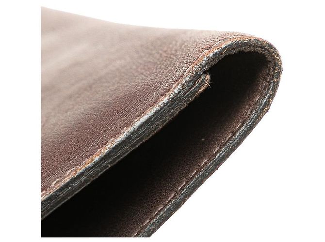Cartera Larga Dogon MM Swift de Hermès Castaño - vista 4