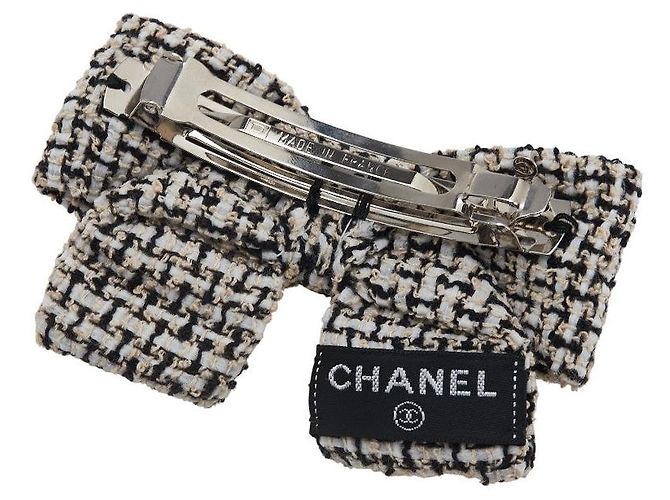Fermaglio in nastro con il logo Coco di Chanel Bianco - vista 2
