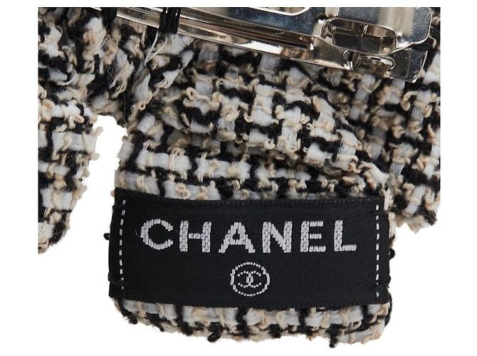 Fermaglio in nastro con il logo Coco di Chanel Bianco - vista 6