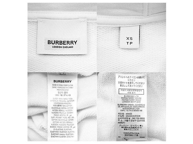 Sudadera de algodón Horseferry de Burberry Blanco - vista 10
