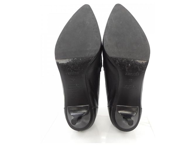Hermès Sapatos Nappa Hermes 231167Z Preto - vista 4