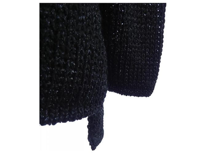 Autre Marque Comme des Garçons Homme Plus Strickwaren Schwarz - Ansicht 6