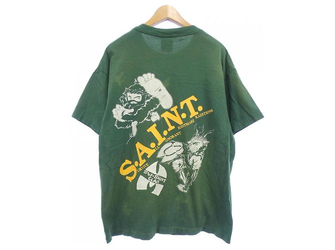 Autre Marque T-shirt in cotone SAINT MICHAEL SEAN WOTHERSPOON Verde Arancione Porpora - vista 2