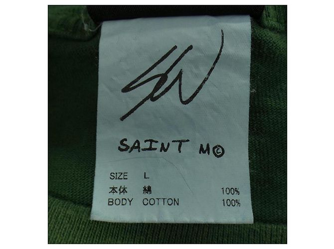 Autre Marque T-shirt in cotone SAINT MICHAEL SEAN WOTHERSPOON Verde Arancione Porpora - vista 3