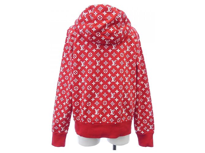 Sudadera SUPREME Louis Vuitton Blanco Roja - vista 2