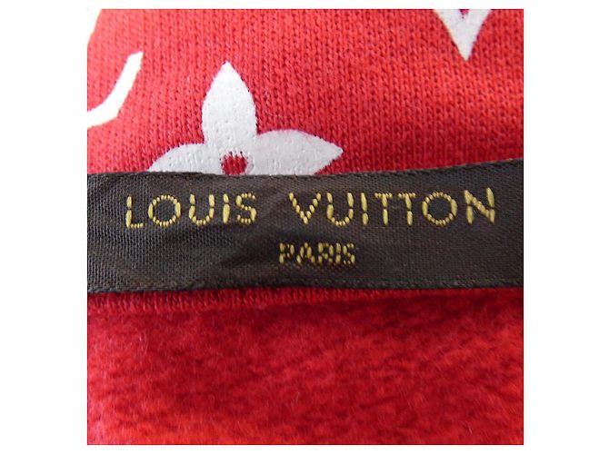 Sudadera SUPREME Louis Vuitton Blanco Roja - vista 4