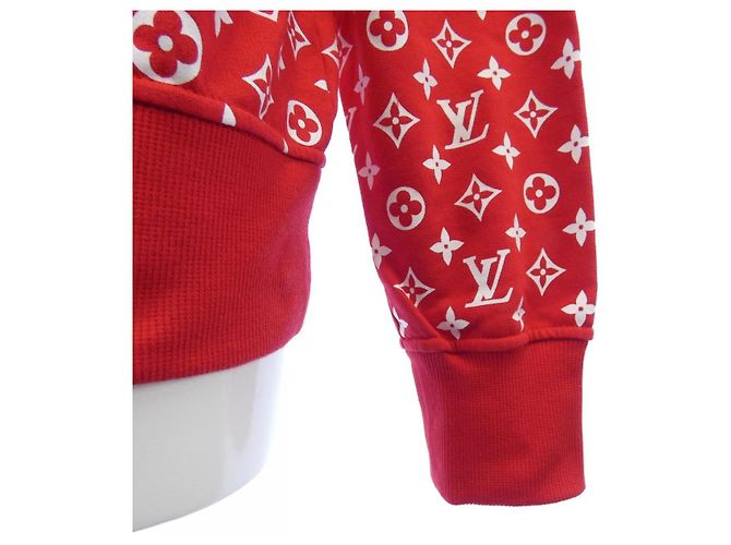 Sudadera SUPREME Louis Vuitton Blanco Roja - vista 6