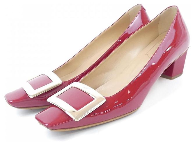 Lackleder-Pumps Belle Vivier von Roger Vivier Rot - Ansicht 3