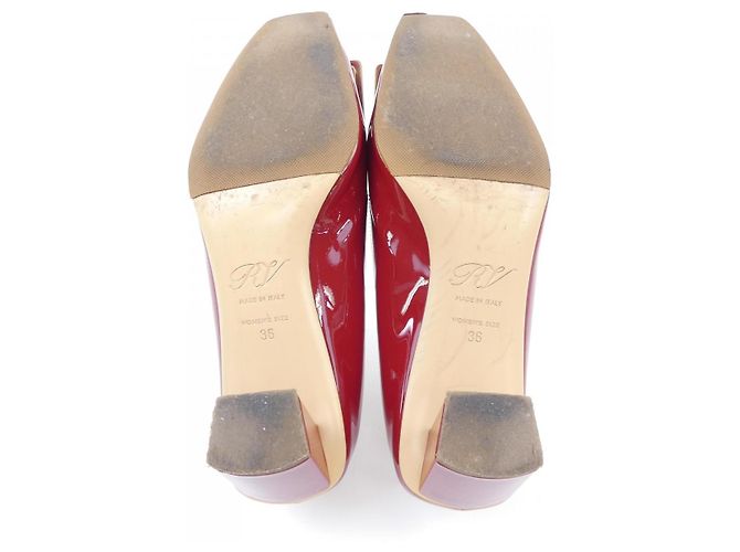 Lackleder-Pumps Belle Vivier von Roger Vivier Rot - Ansicht 4