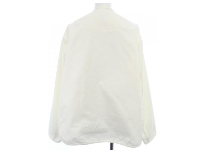 Giacca senza colletto Hermès Bianco - vista 2