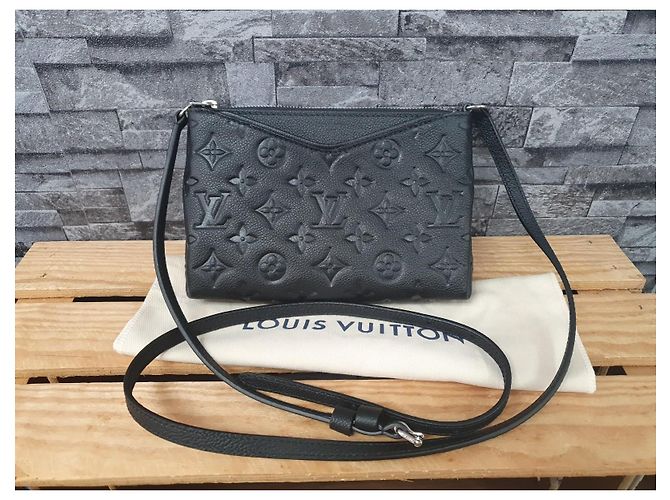 Louis Vuitton Pallas BB Empreinte Pelle Nera Nero - vista 8