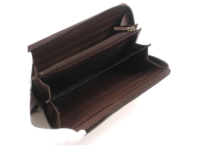 Gucci Bamboo Jumbo GG Canvas Geldbörse Braun Beige - Ansicht 5