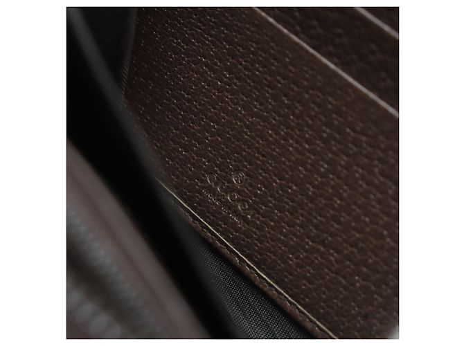 Gucci Bamboo Jumbo GG Canvas Geldbörse Braun Beige - Ansicht 9