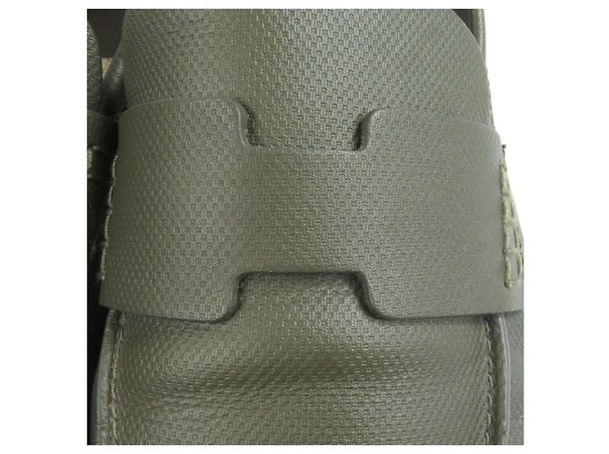 Espadrillas in pelle Trip H di Hermès Verde Cachi - vista 7