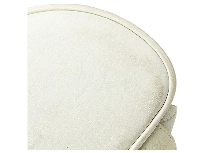 Timeless Chanel Coco Mark Rucksack aus matelassiertem Lammleder Weiß - Ansicht 4