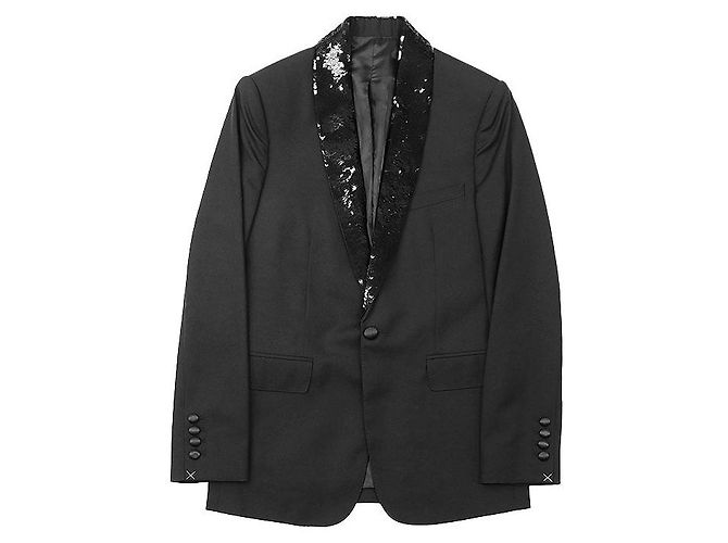 Céline Celine Woll-Tuxedo-Jacke Schwarz - Ansicht 11