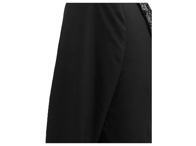 Céline Celine Woll-Tuxedo-Jacke Schwarz - Ansicht 4