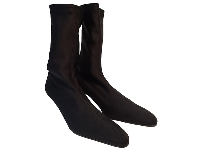 Stivaletti Balenciaga Knife in Tela Nera e Spandex Nero - vista 2