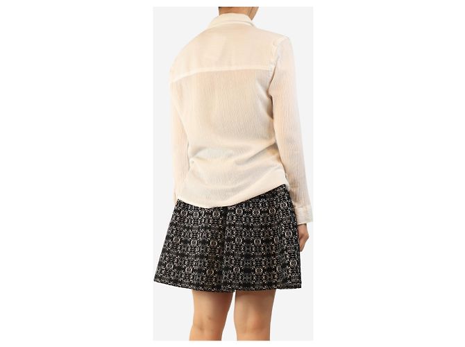 Melissa Odabash Camicia in cotone bianco stropicciato - taglia S - vista 2