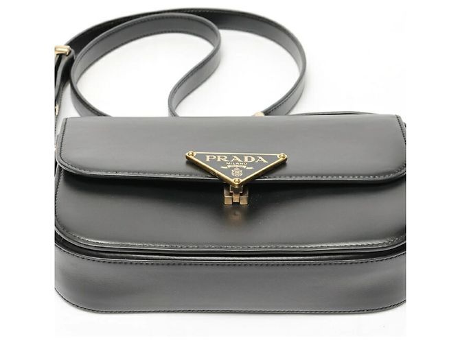 Bolsa de Ombro Triângulo Prada Preto - vista 4