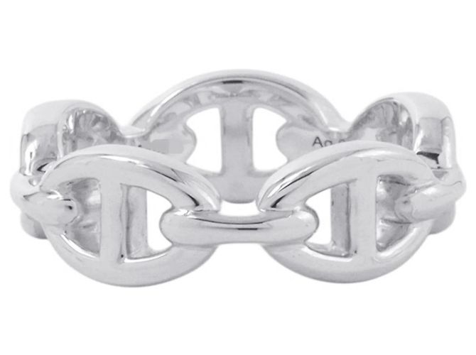 Ring Anello Chaine d'Ancre Enchainee di Hermès Argento - vista 2