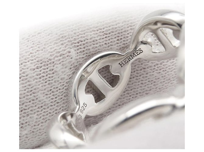 Ring Anello Chaine d'Ancre Enchainee di Hermès Argento - vista 5