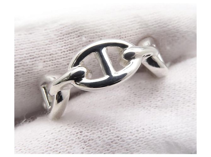 Ring Anello Chaine d'Ancre Enchainee di Hermès Argento - vista 6