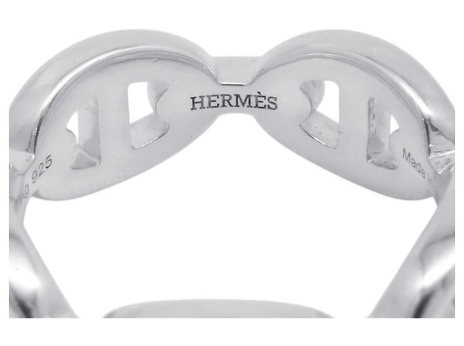 Ring Anello Chaine d'Ancre Enchainee di Hermès Argento - vista 8