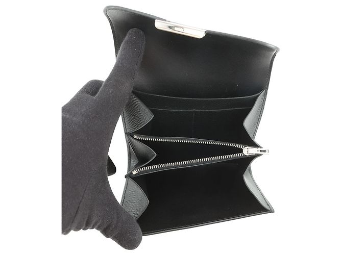 Billetera Compacta Constance Hermès Negro - vista 5