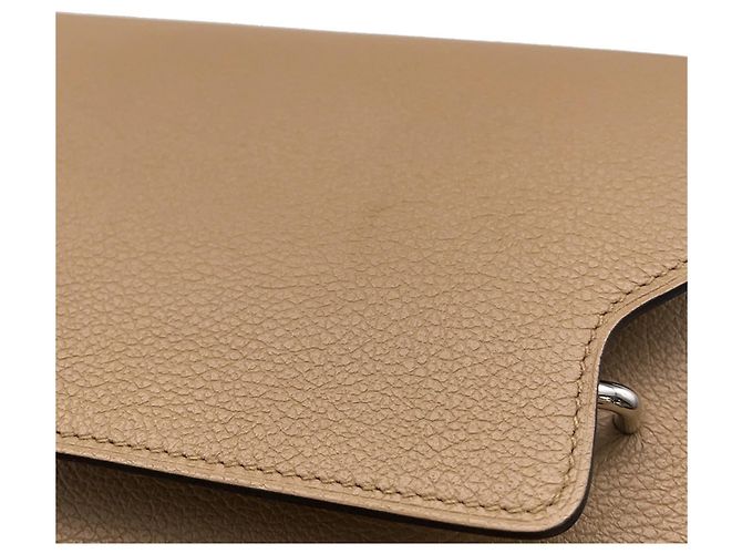 Monedero Hermès Roulis Verso Chai Lime Dorado - vista 8