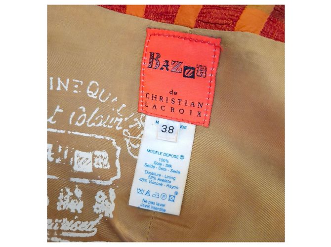 Orange karierte Jacke Bazar de Christian Lacroix - Ansicht 3