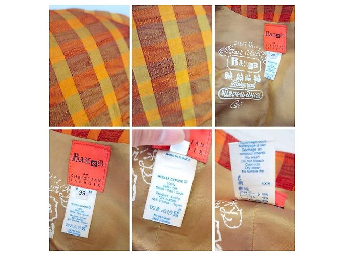 Orange karierte Jacke Bazar de Christian Lacroix - Ansicht 7