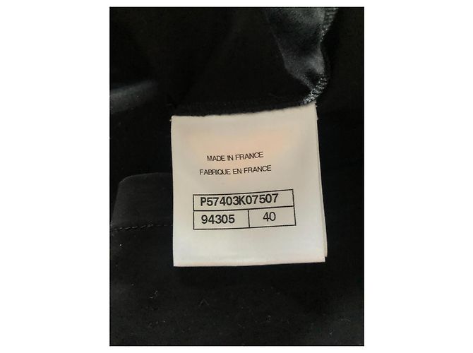 Camiseta Chanel Gabrielle Coco de algodón negro - vista 11