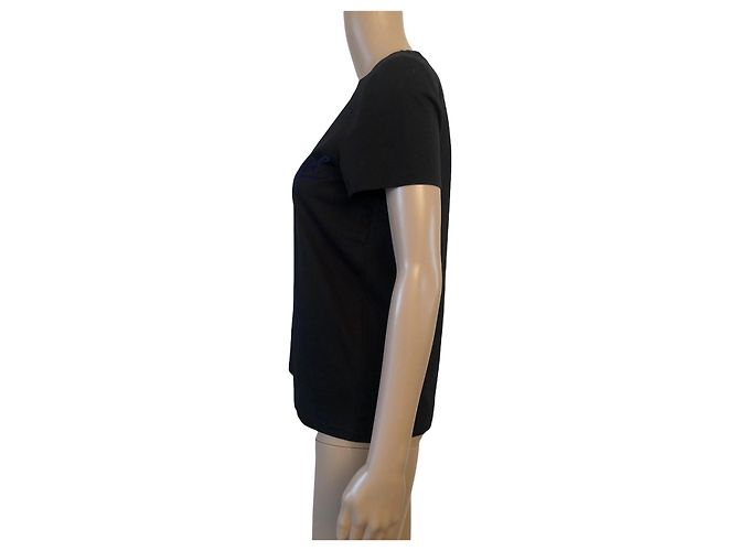 Camiseta Chanel Gabrielle Coco de algodón negro - vista 6
