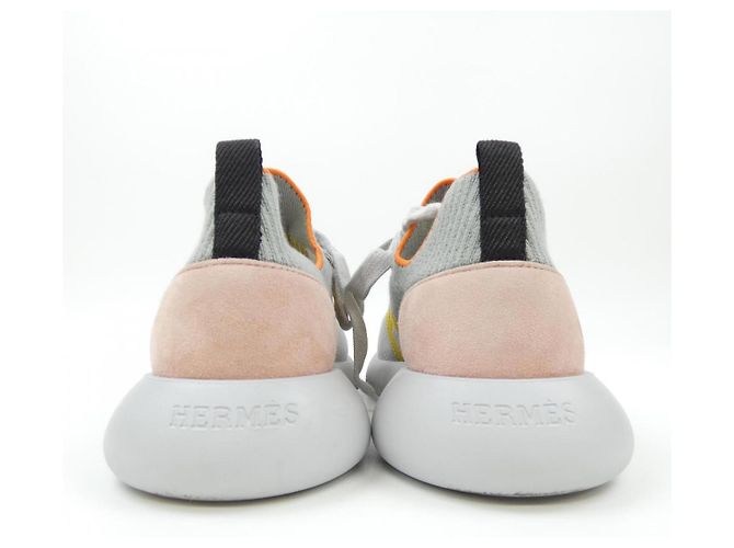 Hermès Leder Sneakers Braun Pink - Ansicht 5