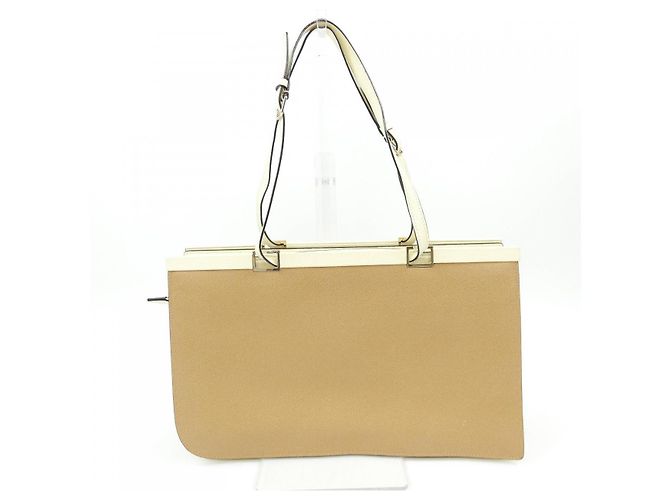 Borsa a mano in pelle Valextra Marrone - vista 3
